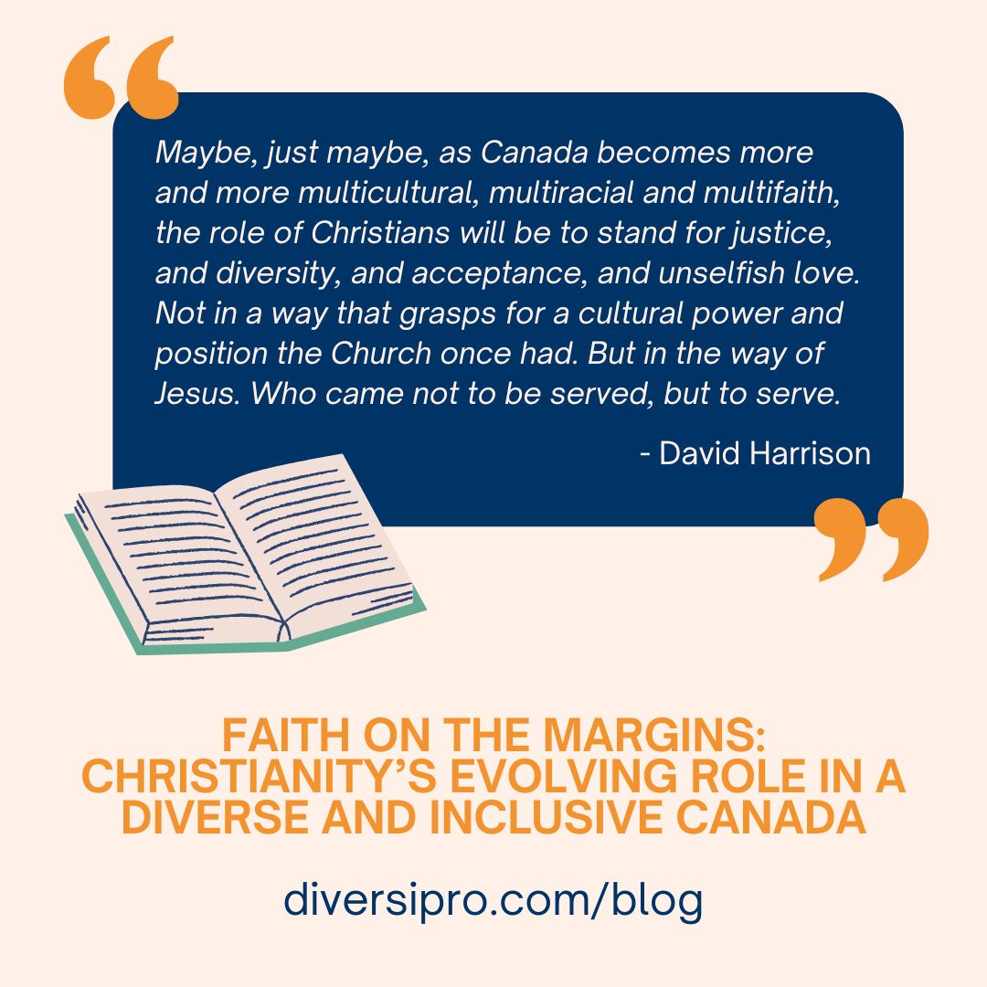 📖 FAITH ON THE MARGINS: A Call to Serve, Not to Rule

As Canada continues to grow into a vibrant, multicultural, multiracial, and multifaith nation, what is the role of Christianity today?

➡️ Read the full reflection on Christianity’s evolving role in an inclusive Canada: