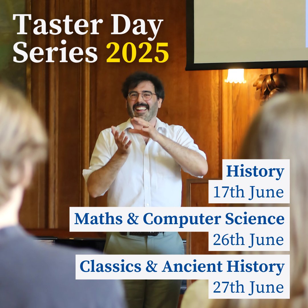 Lady Margaret Hall (@lmhoxford) on Twitter photo Are you in Year 12 and interested in studying any of these subjects <a href="/UniofOxford/">University of Oxford</a>?
Head to lmh.ox.ac.uk/study-here/wor… to find out more and register for one of our 2025 Taster Days! 🔗
#LadyMargaretHall #LMH #UniversityOfOxford Are you in Year 12 and interested in studying any of these subjects <a href="/UniofOxford/">University of Oxford</a>?
Head to lmh.ox.ac.uk/study-here/wor… to find out more and register for one of our 2025 Taster Days! 🔗
#LadyMargaretHall #LMH #UniversityOfOxford