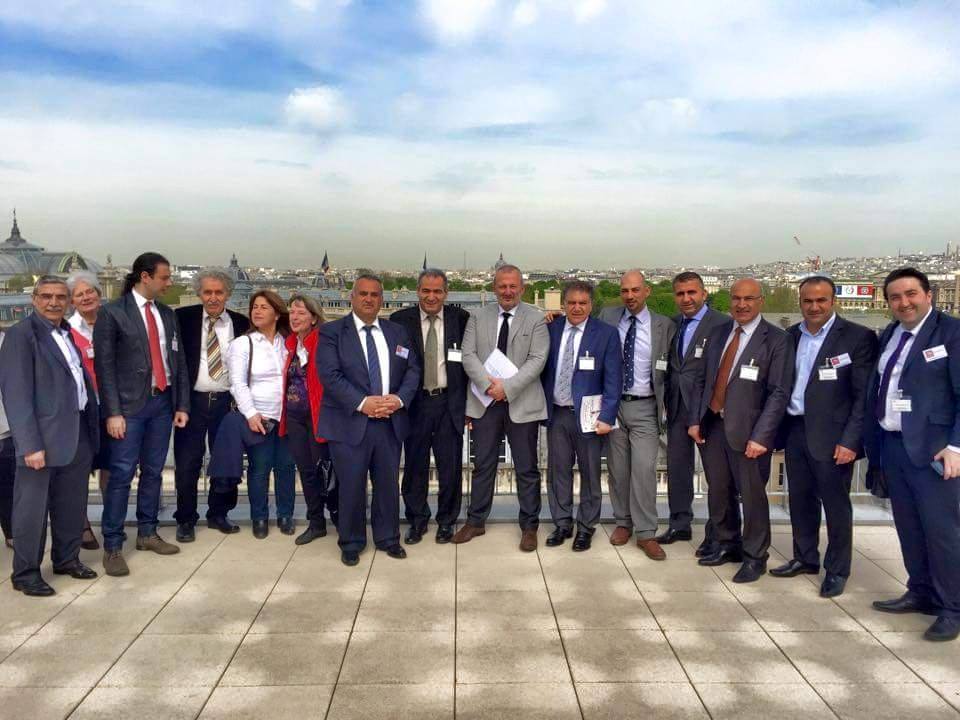 The effort to recognize the Assyrian genocide in France began many years ago. This photo was taken in Parliament ten years ago, shortly after the genocide conference.
