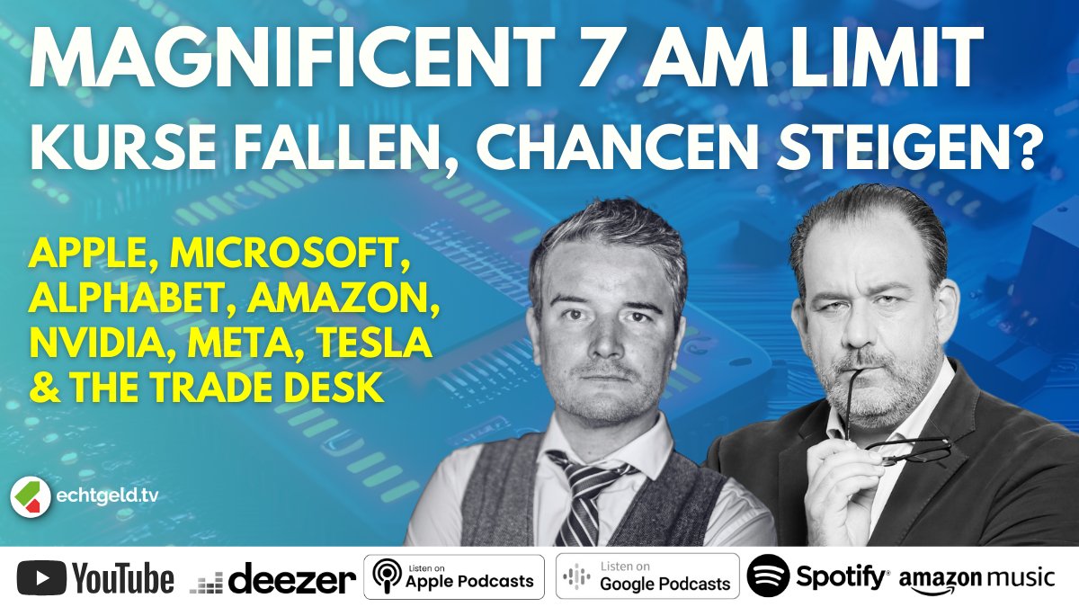 echtgeldtv (@echtgeldtv) on Twitter photo Q1-Check 2025 für die Magnificent 7 + 1! <a href="/pip_net/">Philipp Kloeckner</a> & <a href="/takberlin/">Tobias Kramer</a> analysieren Alphabet, Amazon, Nvidia, Tesla & Co. datenbasiert & kritisch. Wer liefert – und wer enttäuscht? Jetzt auf YouTube!
#echtgeldtv #BigTech #Aktien
YouTube-Link:
📌youtu.be/AgGIPQoyDZc Q1-Check 2025 für die Magnificent 7 + 1! <a href="/pip_net/">Philipp Kloeckner</a> & <a href="/takberlin/">Tobias Kramer</a> analysieren Alphabet, Amazon, Nvidia, Tesla & Co. datenbasiert & kritisch. Wer liefert – und wer enttäuscht? Jetzt auf YouTube!
#echtgeldtv #BigTech #Aktien
YouTube-Link:
📌youtu.be/AgGIPQoyDZc