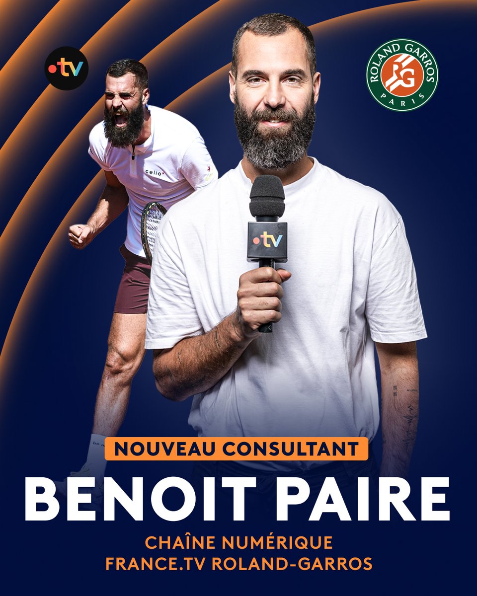 🎾 #RolandGarros | 🔓 NOUVEAU CONSULTANT DÉBLOQUÉ !

✅ Benoit Paire nous rejoint pour l'édition 2025 de Roland-Garros : il sera consultant sur la toute nouvelle chaîne numérique france.tv Roland-Garros !
