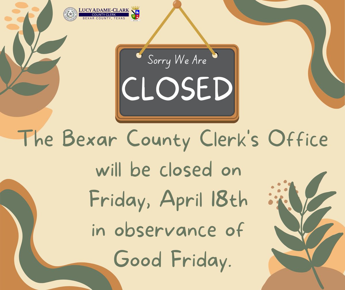 Hon. Lucy Adame-Clark, Bexar County Clerk's Office tweet media