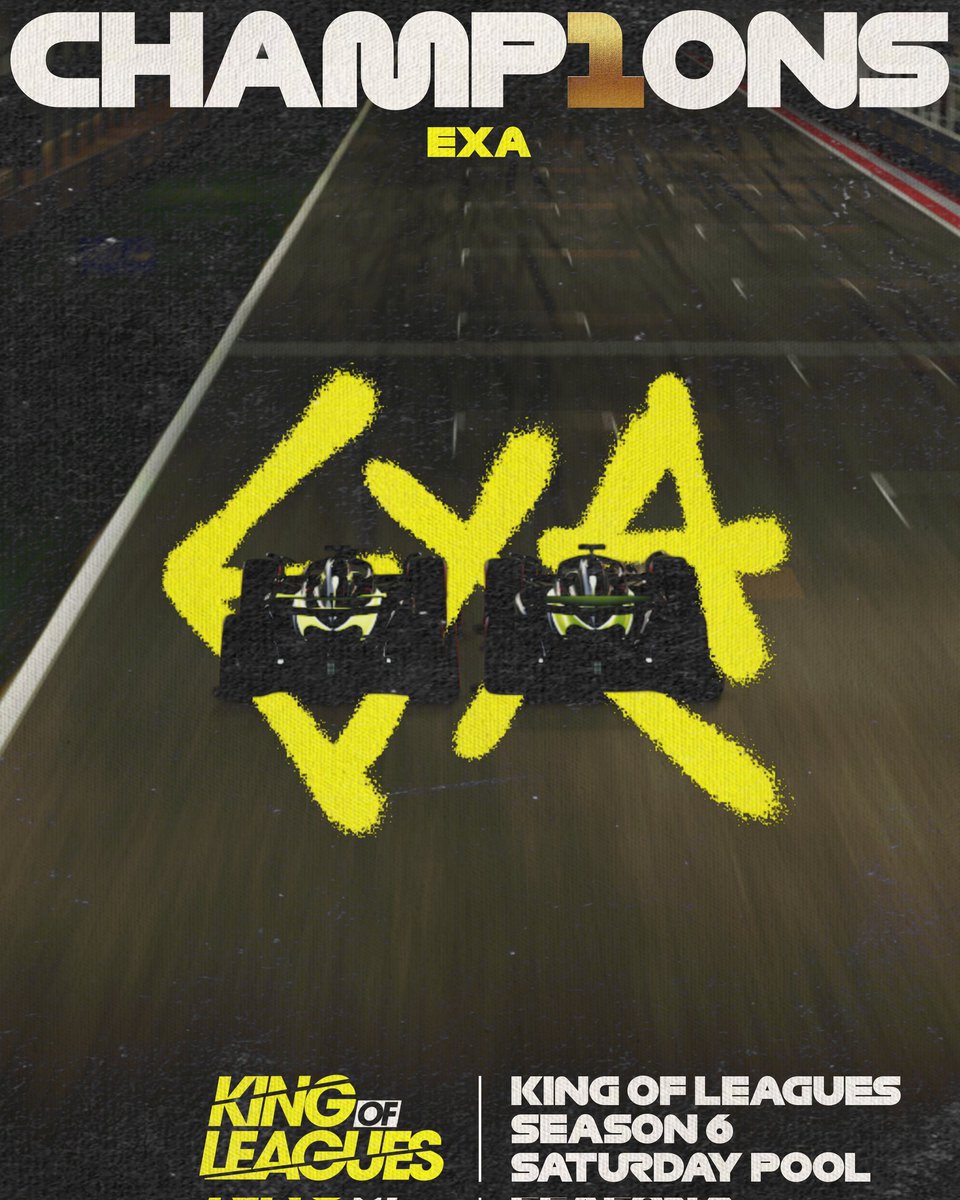 KingOfLeagues's tweet photo. Saturday pool was all yellow last season as @EXA_League took the crown!

Tomorrow's qualifiers will show who will challenge them in season 7. https://t.co/QIJL2nkrd5