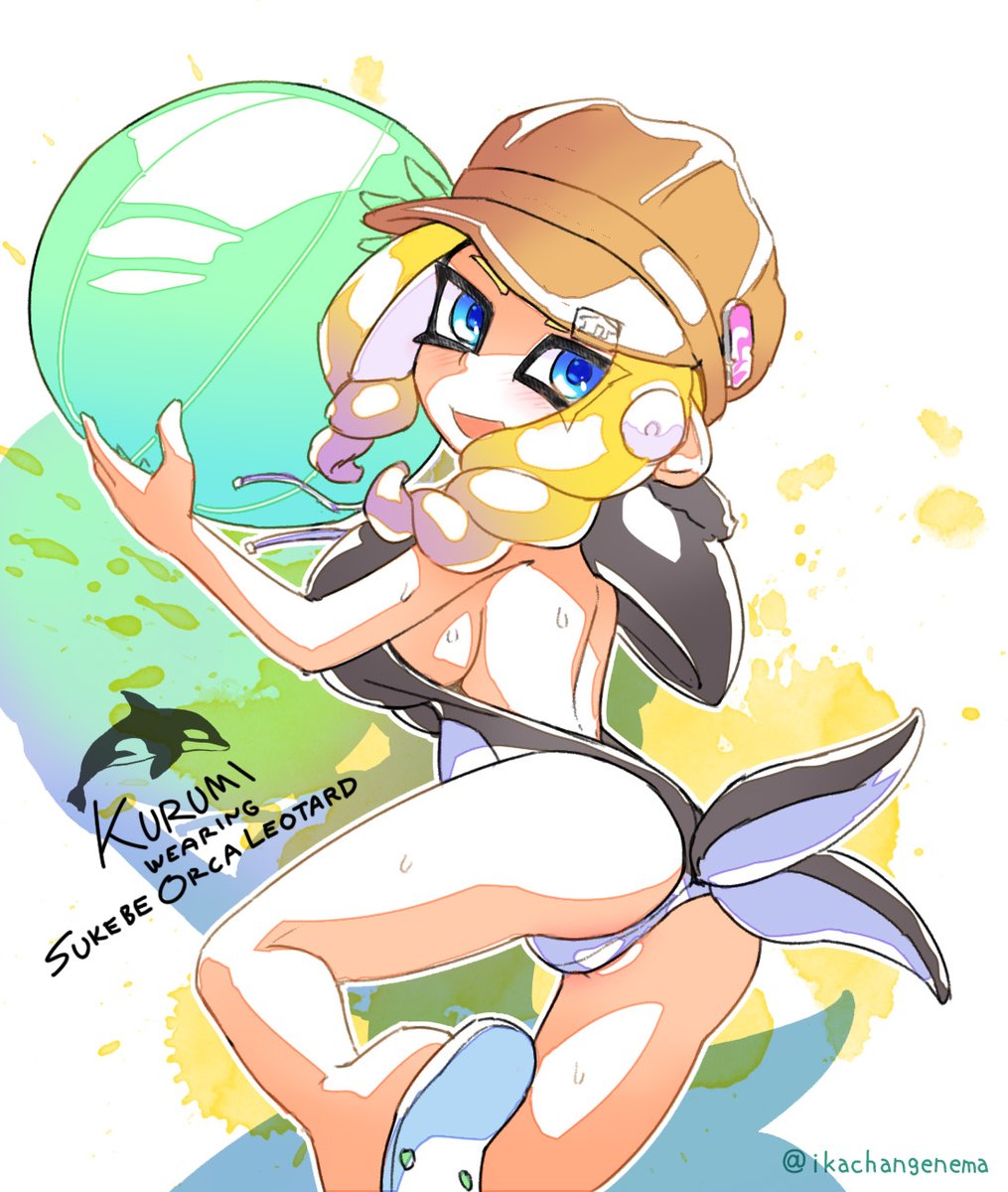 クルミ:すけべシャチレオタード着用
Kurumi : wearing "Sukebe Orca Leotard" 