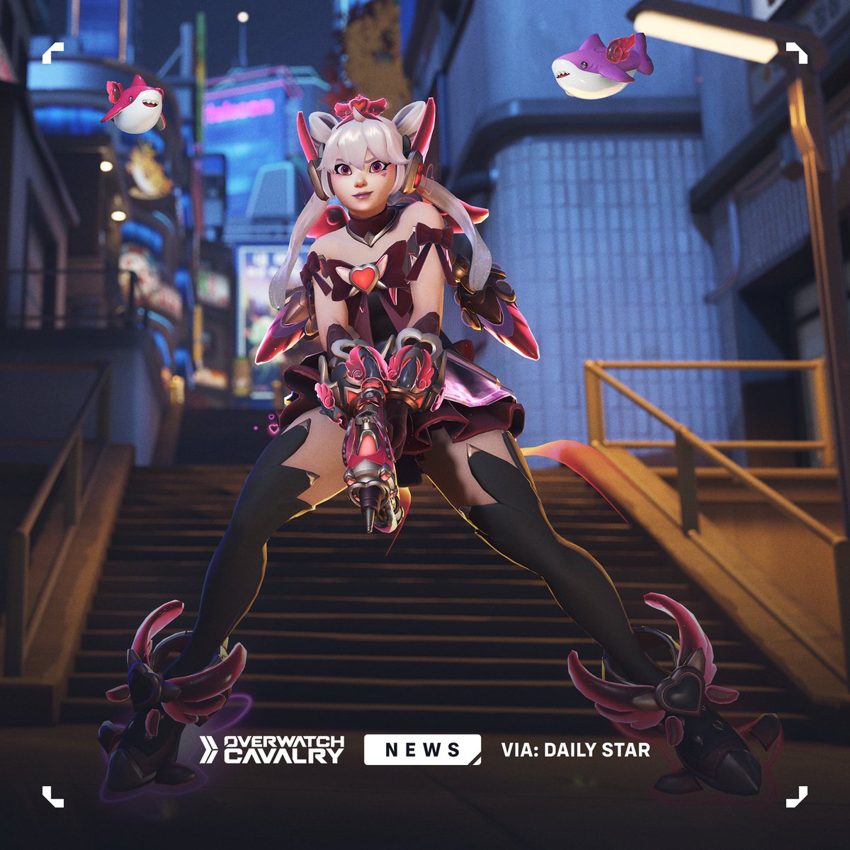 OWCavalry's tweet image. First Look at New #Overwatch2 Mythic Skin: Heart of Hope Juno 💗