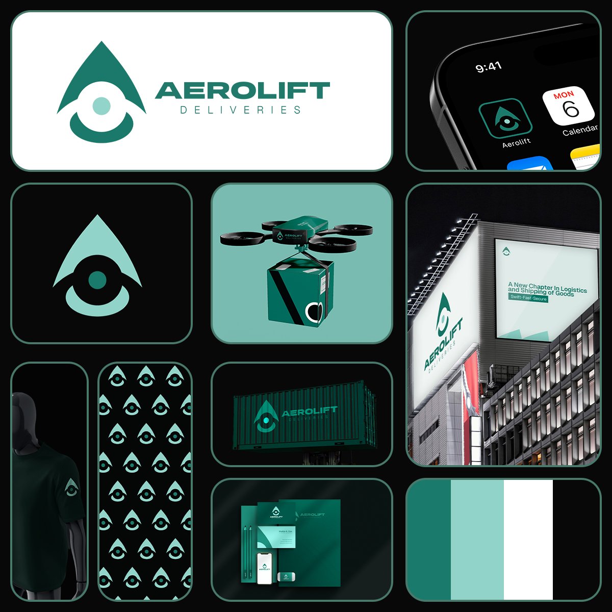sparkledesignss's tweet image. Brand identity and logo design for  Aerolift Deliveries.

Want your brand to standout and be worth noticing, or you are building something worth noticing, I would be of great help.Send a dm, let&apos;s talk and get your project done.
#branding #logodesigns #brandidentitydesign