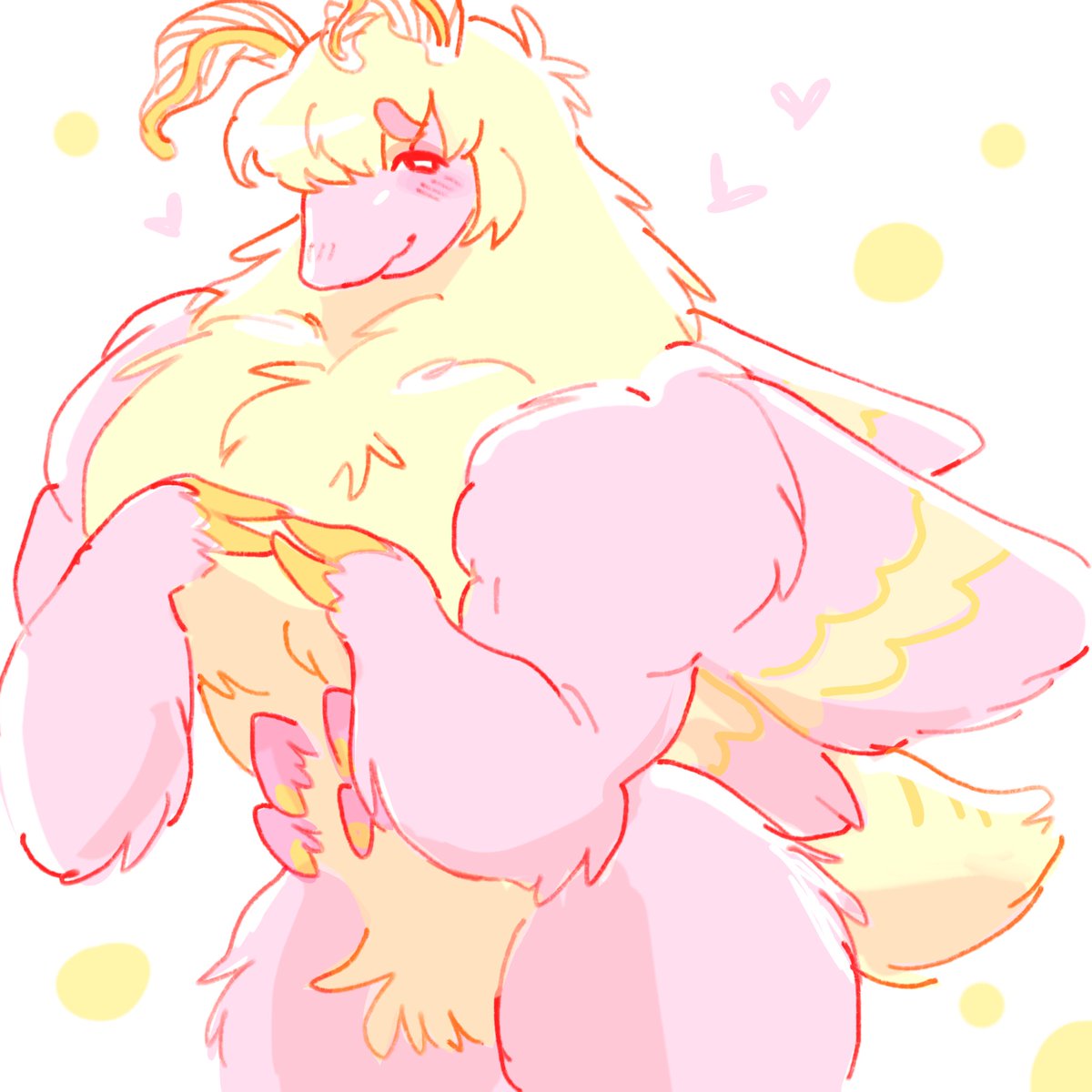 rosy maple mothman (in technicolor)