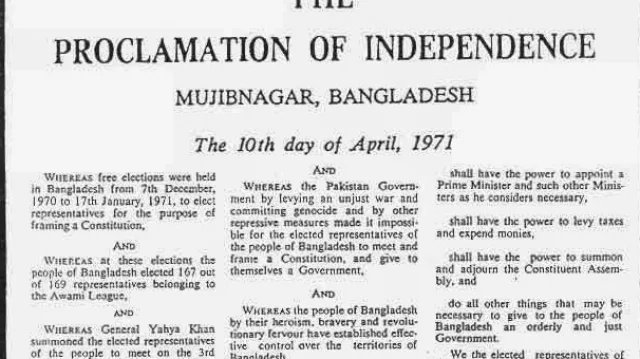 SmMasumm's tweet photo. 17 April 1971: It may not share the fame of Jefferson’s 1776 Declaration, but Bangladesh’s Proclamation of Independence speaks with equal conviction—from the soil of sacrifice, for dignity, justice, and freedom. Let us read it, revere it, and resist its erasure. #Bangladesh https://t.co/avY0FCxhwq