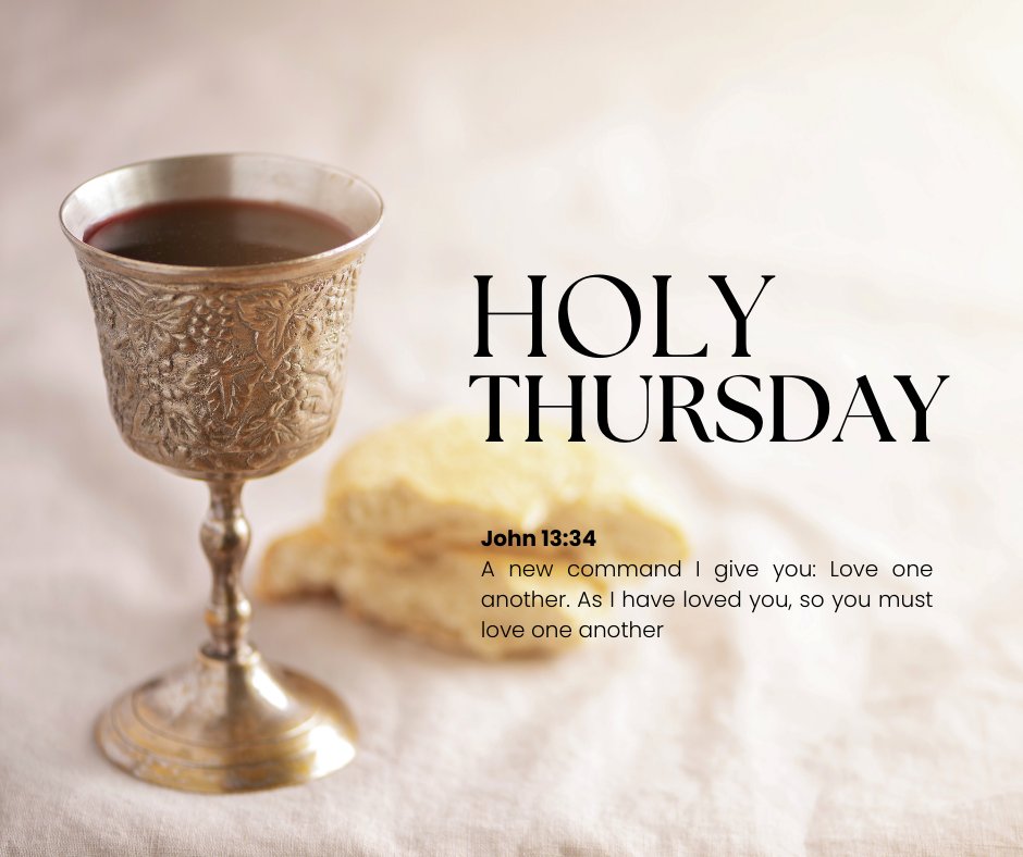 On this Holy Thursday, we reflect on the profound act of humility as Jesus washed the disciples' feet, broke bread, and urged us to love one another. Let’s carry this message of love forward. ❤️🙏

The Last Supper, but the beginning of renewal

#HolyThursday