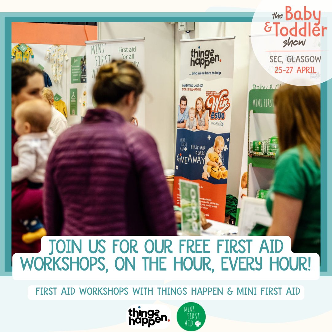 Baby & Toddler Show (@babyshows) on Twitter photo Don’t forget, we have <a href="/minifirstaid/">Barbara Kohler</a> joining us at the SEC, Glasgow on 25-27 April teaching life-saving baby and child first aid as part of our First Aid Workshops, sponsored by by @thingshappen_uk.
Save 40% with TWEET40 bit.ly/3zqyKBW Don’t forget, we have <a href="/minifirstaid/">Barbara Kohler</a> joining us at the SEC, Glasgow on 25-27 April teaching life-saving baby and child first aid as part of our First Aid Workshops, sponsored by by @thingshappen_uk.
Save 40% with TWEET40 bit.ly/3zqyKBW