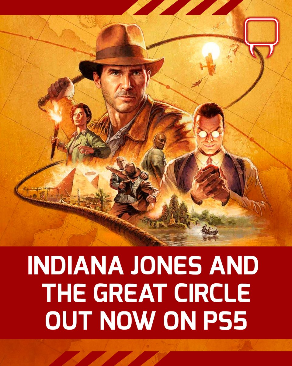 Previously a Microsoft exclusive, Indiana Jones and The Great Circle is OUT NOW on PS5!
.
.
#IndianaJones