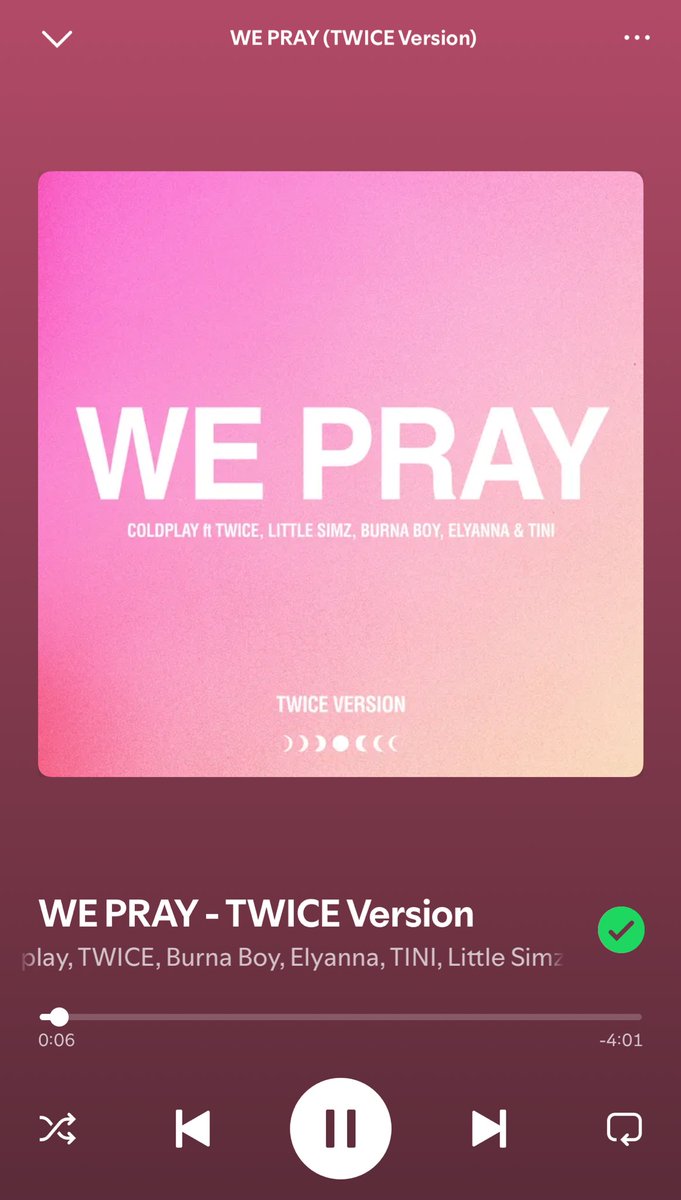 theburrgerking's tweet image. IT’S FINALLY OUT!! @JYPETWICE @coldplay 

#WEPRAY_TWICEVersion