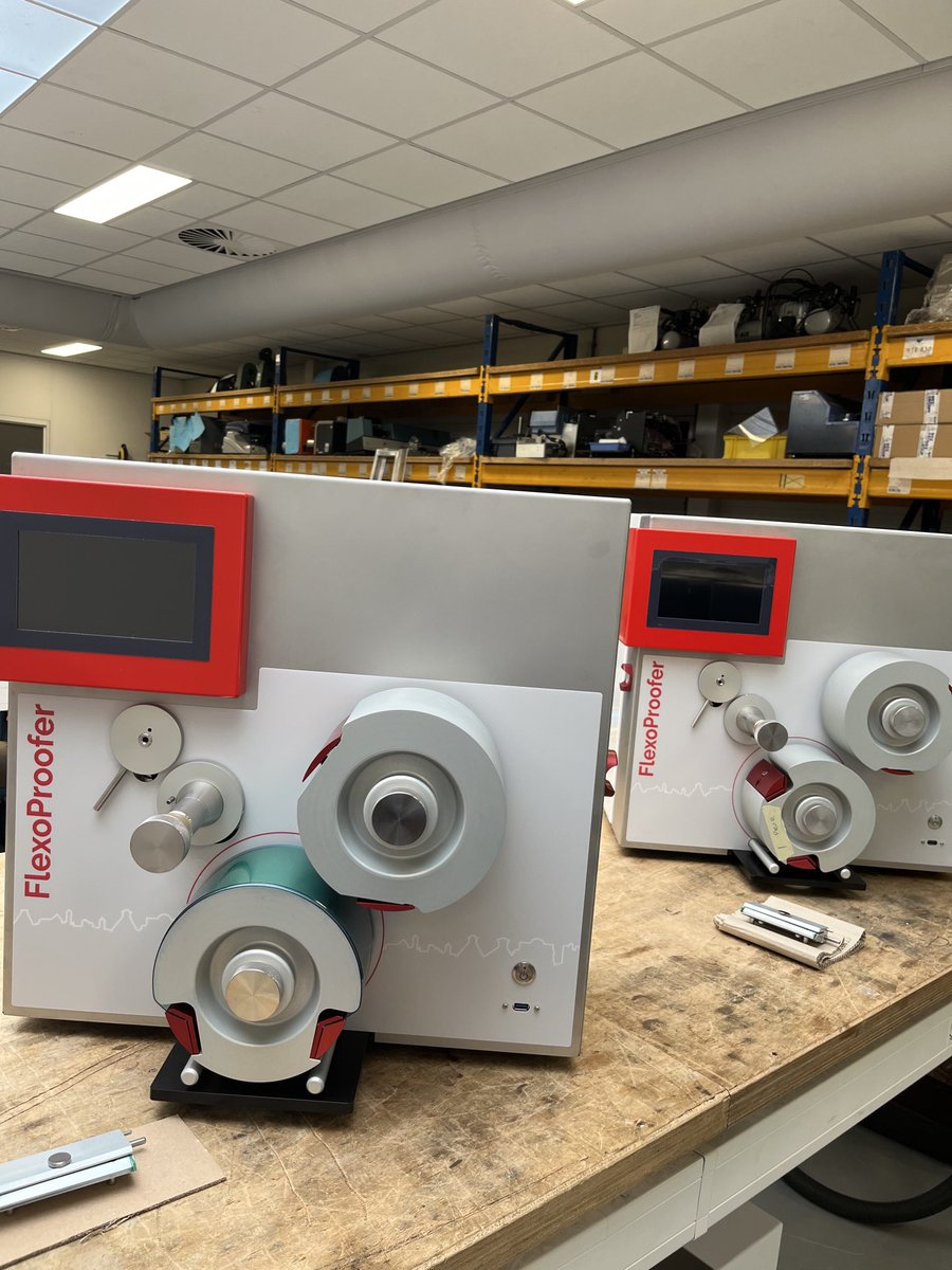 IGT Testing Systems are handmade in The Netherlands.
Here a series of six IGT FlexoProofers as shown at recent Labelexpos in Chicago and Guadalajara.