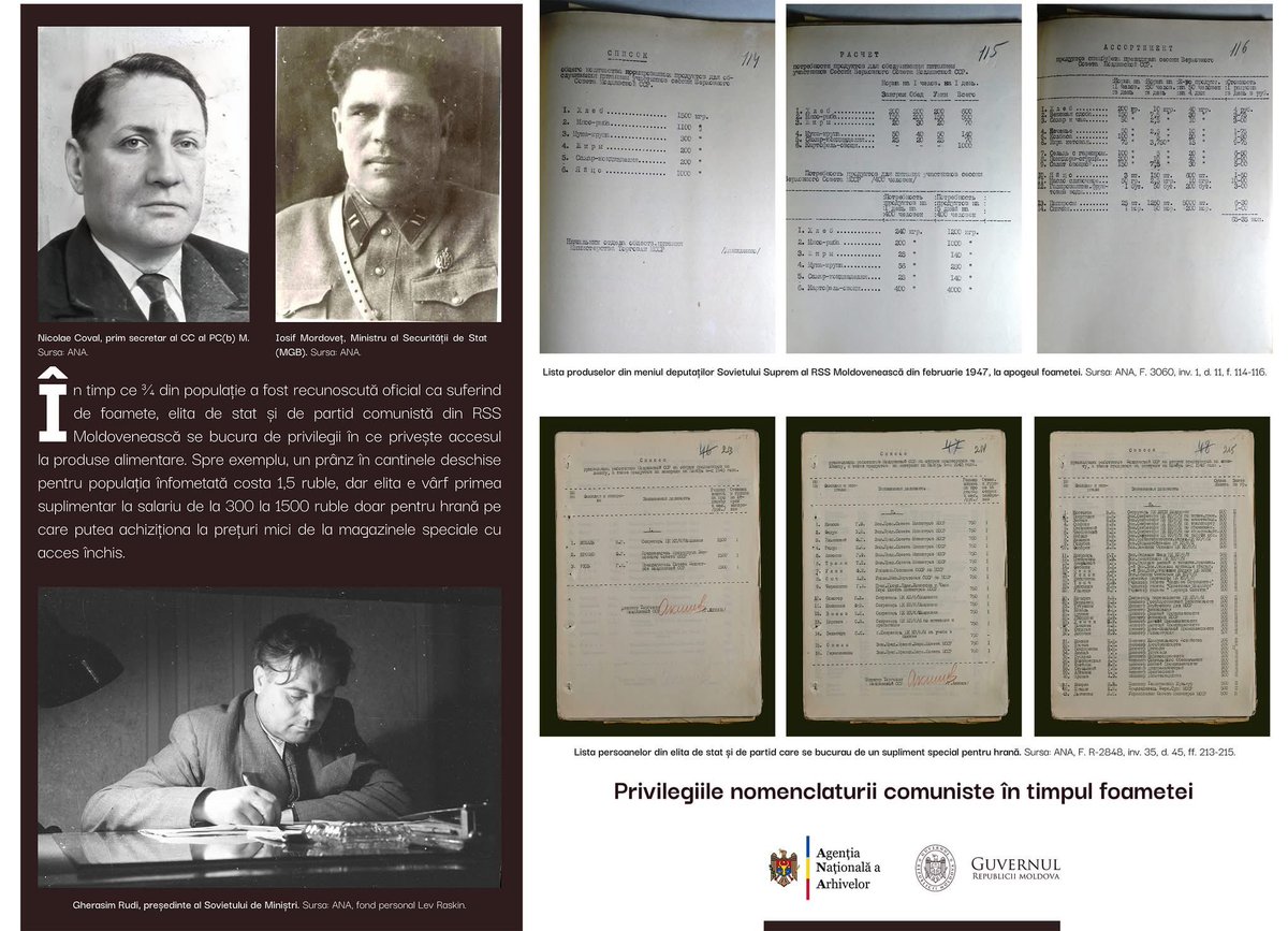 Online exhibition on postwar famine in Soviet Moldavia, 1946-7: lnkd.in/dvVqRA4j organised by government of Moldova and National Agency of Archives.