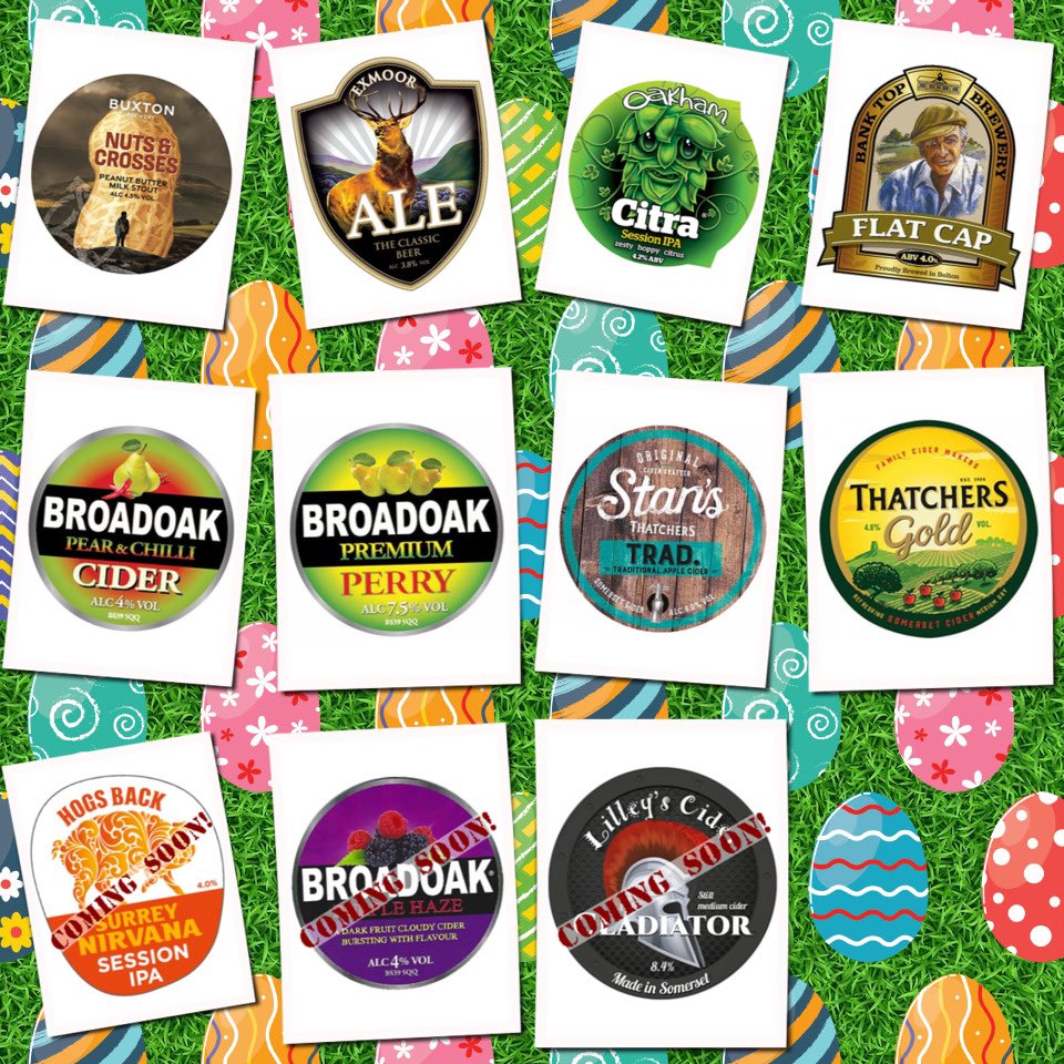 Beer Board: goo.gl/wdNYZ8
<a href="/BuxtonBrewery/">BuxtonBrewery</a> <a href="/exmoorales/">Exmoor Ales</a> <a href="/OakhamAles/">Oakham Ales</a> <a href="/BankTopBrewery/">Bank Top Brewery</a> <a href="/FetchTheDrinks/">Fetch The Drinks</a> <a href="/thatchers_cider/">Thatchers</a> 
#RealAleFinder