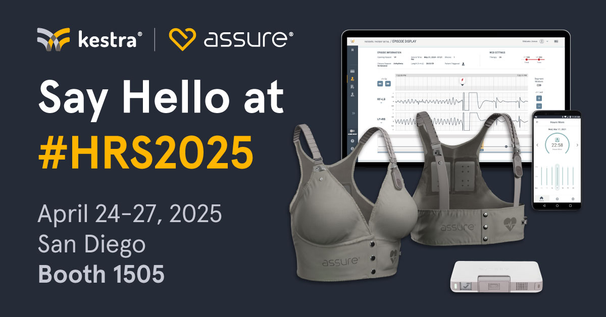 KestraMedical's tweet image. Join us at Booth 1505 at #HRS2025 for a hands-on look at how the ASSURE® WCD is reshaping SCA care.
💡 Explore real-world clinical insights
⚙️ Experience our body-inclusive WCD in action
👩 Learn how the ASSURE system empowers clinicians
🔗 hubs.ly/Q03gCkBB0