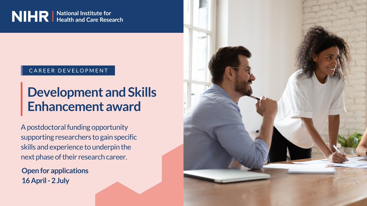 Are you a postdoctoral researcher looking to take the next step in your research career?

The Development and Skills Enhancement award provides funding to support researchers in gaining skills and experience needed to move to the next stage of their research career.

Apply by 2