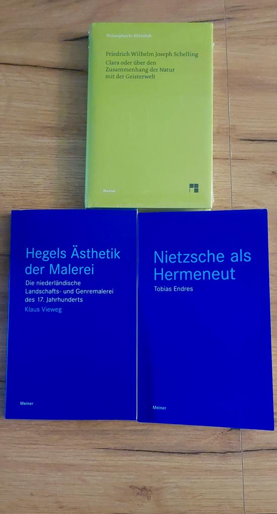 Rheinlandfranke's tweet image. Besonders auf Nietzsche bin ich gespannt 🙂 #Lesestoff #Philosophie #Schelling #Hegel #Nietzsche