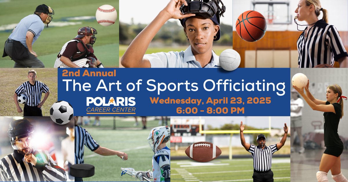 🏈🏀BIG names. BIG inspiration. Join us for “The Art of Sports Officiating” on April 23, 6–8 PM at Polaris! Hear from <a href="/NFL/">NFL</a> vet Mark Baltz &amp; <a href="/NBA/">NBA</a>’s Simone Jelks on reaching the top. RSVP @ bit.ly/4j6eOK0 <a href="/Browns/">Cleveland Browns</a> <a href="/RefReps/">RefReps</a> <a href="/rocky_neale/">Rocky Neale🇺🇸</a> <a href="/CleHSFOA/">CleHSFOA</a> #OfficiatingMatters