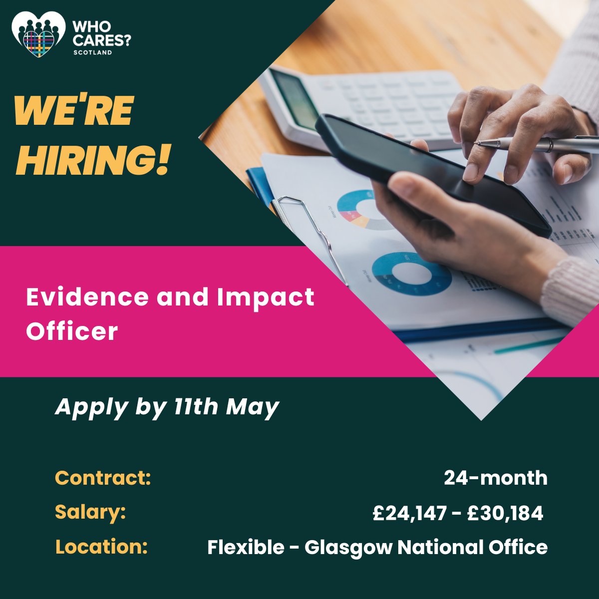 whocaresscot's tweet image. We're hiring! Join us and help make a difference for Care Experienced people.
Advocacy & Participation Worker – Support young people in East Lothian to have their voices heard.
Evidence & Impact Officer – Use data to help drive real change.
Apply: whocaresscotland.org/get-involved/w…