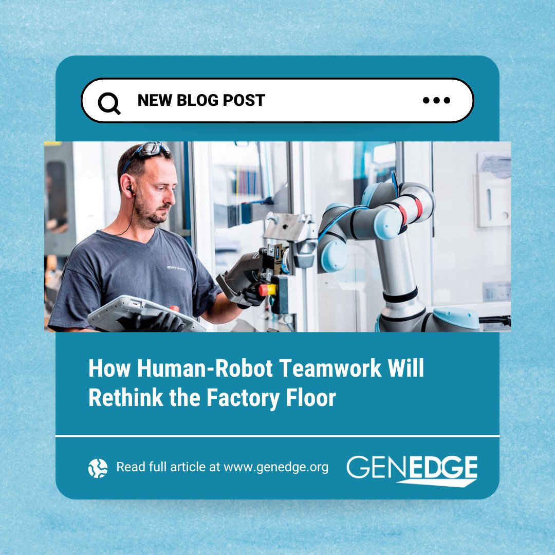 Modern factory layouts are being reimagined to balance smart automation with the strengths of skilled human workers. Read the full blog here: genedge.org/resources-tool…

#Cobots #AIPowered #Manufacturing #SmartManufacturing #Upskilling #Automation