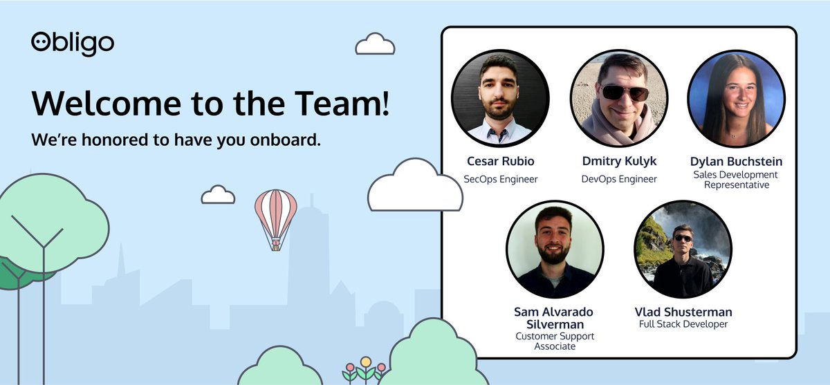 We’re excited to welcome a new group of talented teammates to Obligo! Their diverse skills and perspectives are already making an impact as we continue to modernize the rental experience.

Let’s give them a warm welcome!
