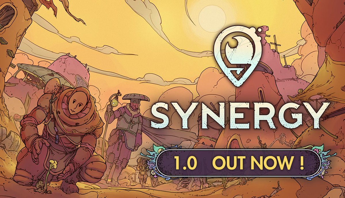 Synergy 1.0 is now available on Steam, GOG, and Epic Games Store! 🌿 Have  you started playing yet, or planning to check it out this weekend?
