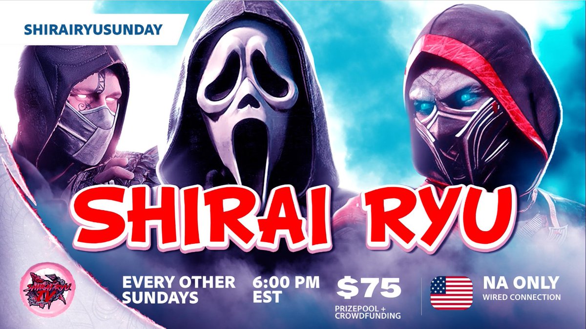 We are back this Sunday with another ShiraiRyuSunday biweekly! $75 prize pool minimum signup below