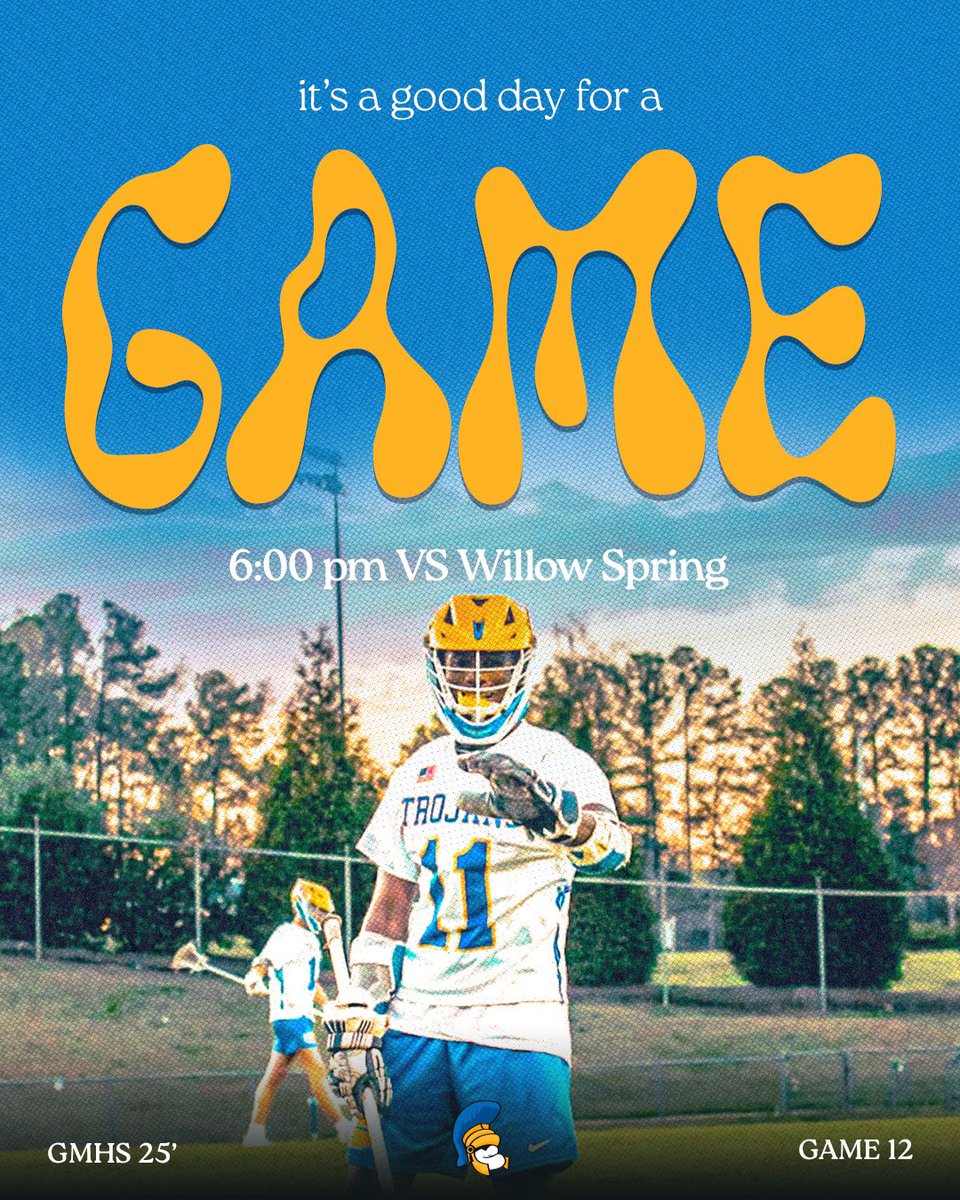 GAMEDAY
🆚: Willow Spring
🕰️: 6:00
📍: Trojan Stadium
🎟️: GoFan or Trojan Passes