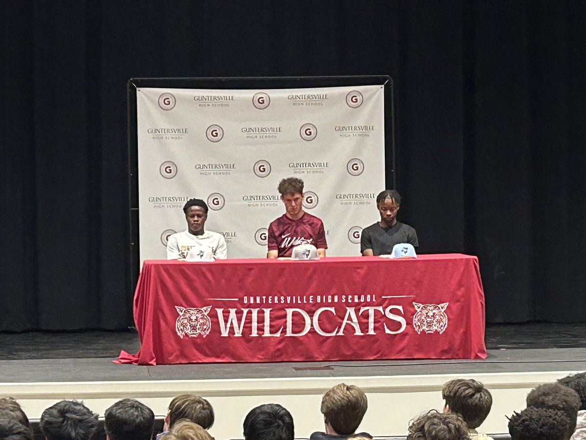 Guntersville City Schools Athletics (@guntersvilleath) on Twitter photo Congrats <a href="/GHSWildcatsSoc/">Guntersville Boys Soccer</a> AJ Shumate, Elysee Laguerre, and Nicko Philias on signing with Northeast Community College Congrats <a href="/GHSWildcatsSoc/">Guntersville Boys Soccer</a> AJ Shumate, Elysee Laguerre, and Nicko Philias on signing with Northeast Community College