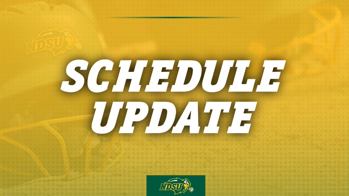Due to forecasted weather conditions in Brookings this weekend, our series with South Dakota State has been altered to one game on Friday and two on Saturday.

Updated game times:
➡️ Friday, 2 p.m.
➡️ Saturday, 1 p.m.
➡️ Saturday, 3 p.m.