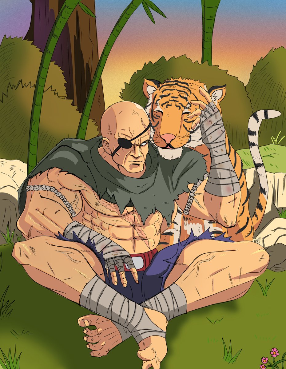Charizawa's tweet photo. Sagat #CAPCOM #StreetFighter #SF6 #スト6 https://t.co/82zpDjrFp5