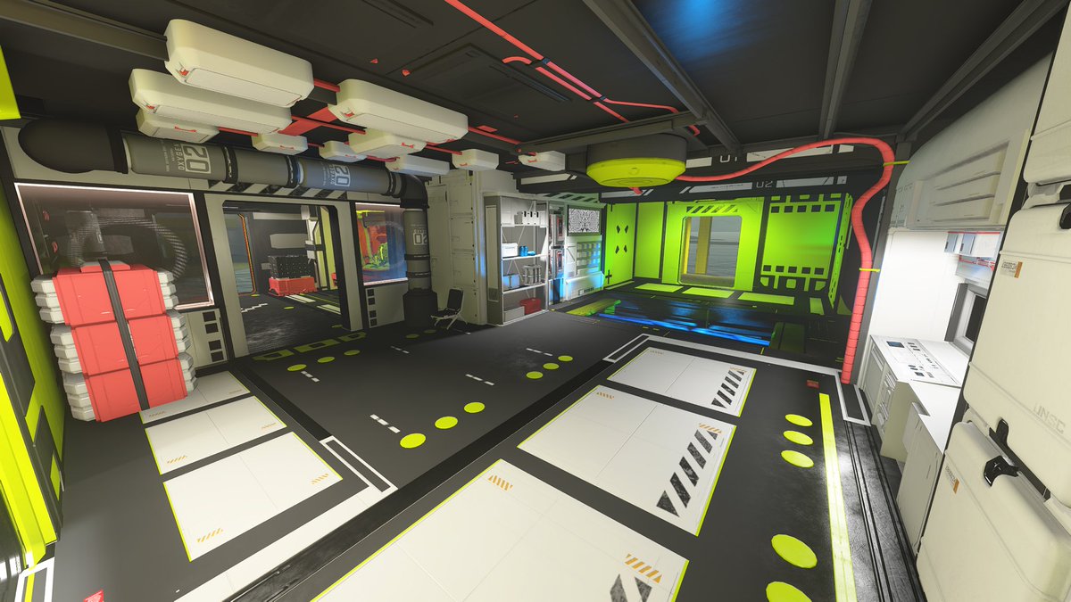 ZaddyHammer's tweet image. Been exploring Marathon’s art style in Halo Infinite’s Forge. Here’s a look at an interior I’ve been building—still a WIP!
#Halo #Marathon #Bungie #Forge