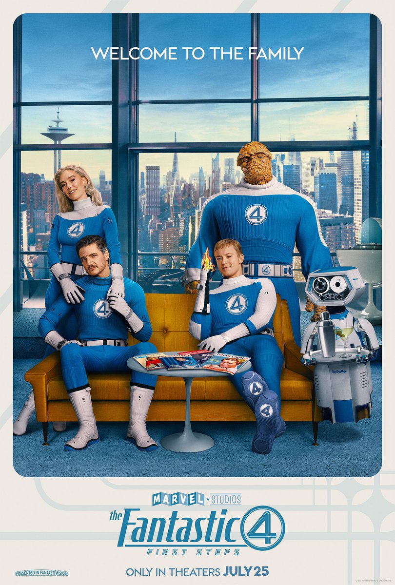 DisneyAnalysiFR's tweet photo. [#Les4Fantastiques : #PremiersPas] Les 4 Fantastiques : Premiers Pas : la nouvelle affiche du film ! 4️⃣

#TheFantasticFour #FirstSteps
#MarvelStudios #Marvel #MCU https://t.co/P0LXjrq9Ys