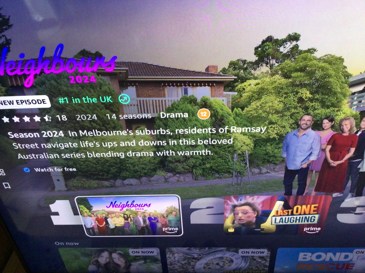 Neighbours is the number one most watched show in the UK on <a href="/primevideouk/">Prime Video UK & IE</a> and it never falls out of the top ten, yet amazon are making the stupid decision to axe it, make it make sense. #Neighbours #SaveNeighbours
