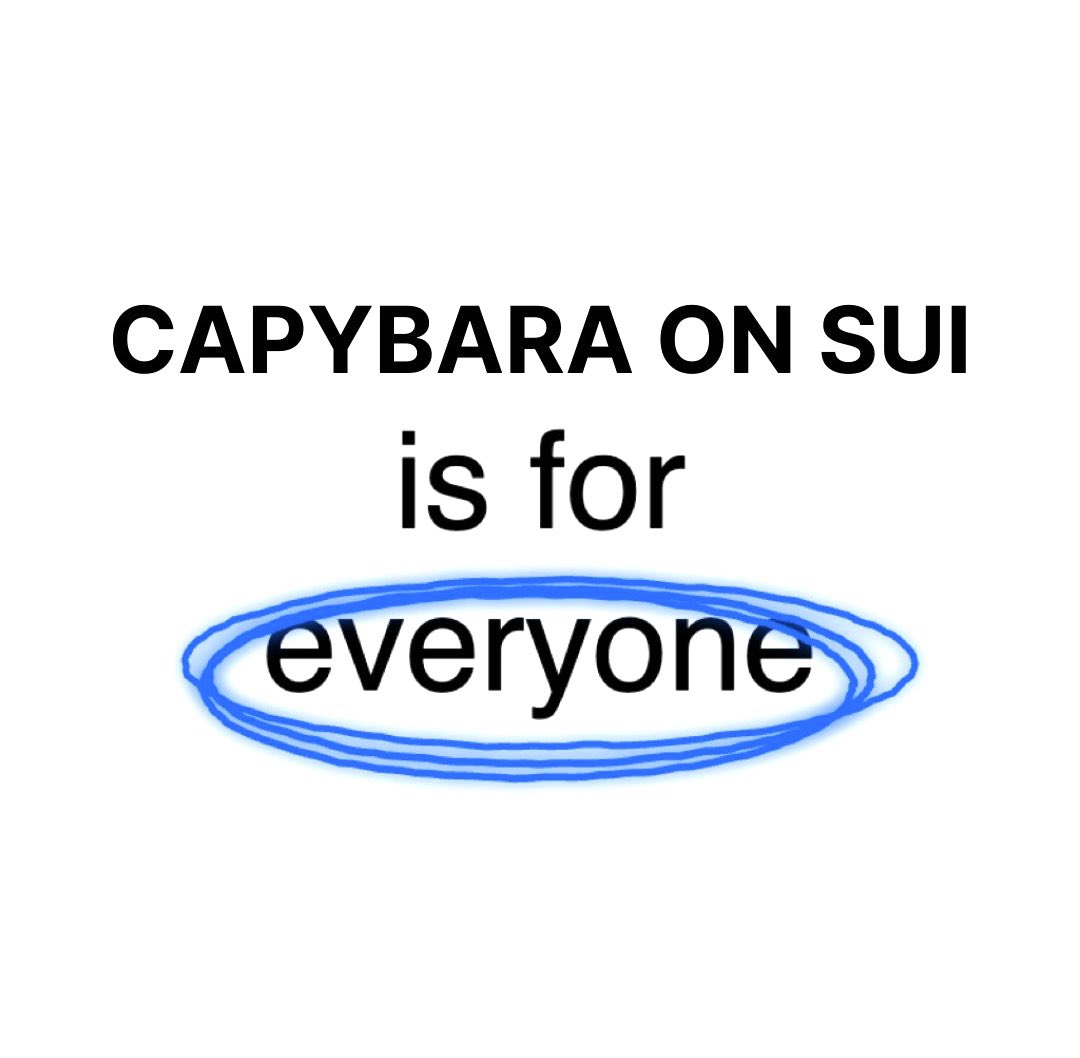 Capybara on Sui tweet media