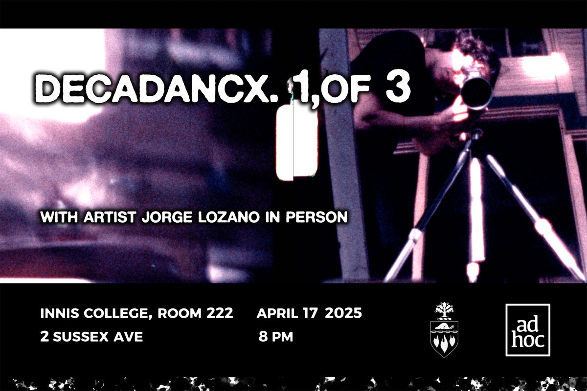 Tonight at 8pm in the Deluxe Screening Room 222E: