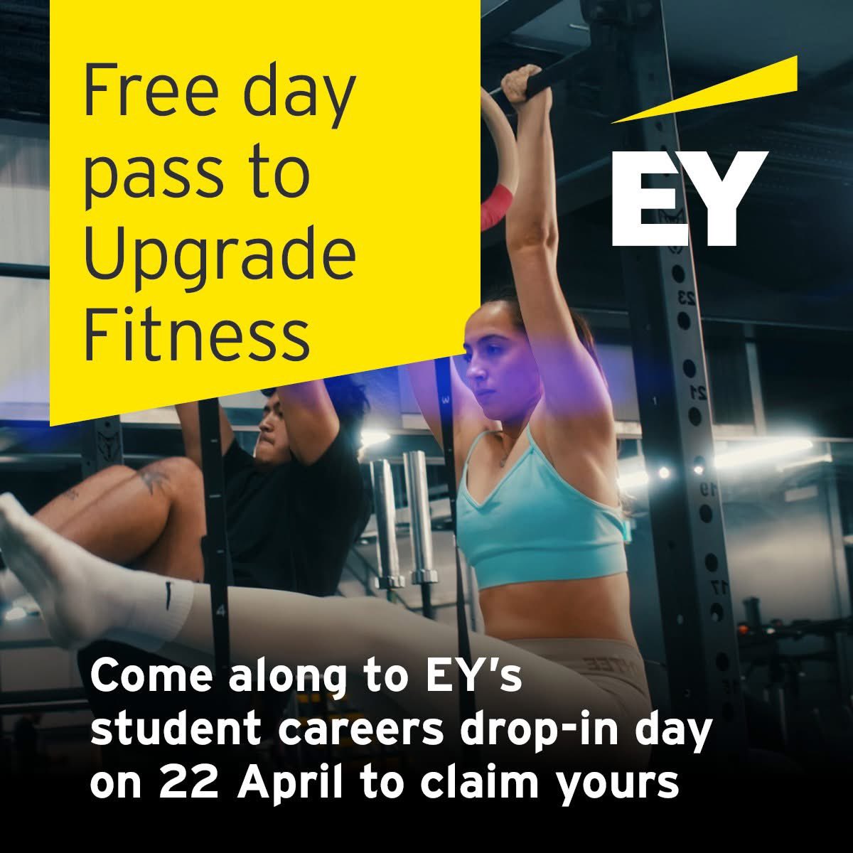 📢 Are you currently studying for your a-levels or degree and looking to secure your next steps once your exams are over? Come and see us on Tuesday, 22 April at Upgrade Fitness, anytime between 10am-6pm, to find out more about what opportunities are available to you!