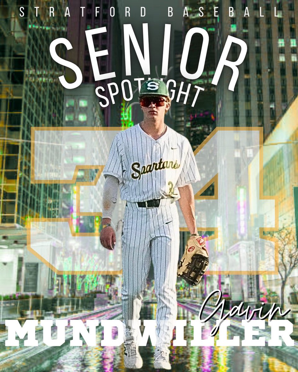 Stratford Spartan Baseball (@stratford_bsbl) on Twitter photo Spartan Senior Spotlight: Gavin Mundwiller! Gavin plans to attend Texas A&M University this Fall #spartanpride
<a href="/ItsCoachHall/">Coach Hall</a> <a href="/77079Athletics/">Stratford High School Athletics</a> <a href="/SHS_BoosterClub/">Stratford Booster</a> Spartan Senior Spotlight: Gavin Mundwiller! Gavin plans to attend Texas A&M University this Fall #spartanpride
<a href="/ItsCoachHall/">Coach Hall</a> <a href="/77079Athletics/">Stratford High School Athletics</a> <a href="/SHS_BoosterClub/">Stratford Booster</a>