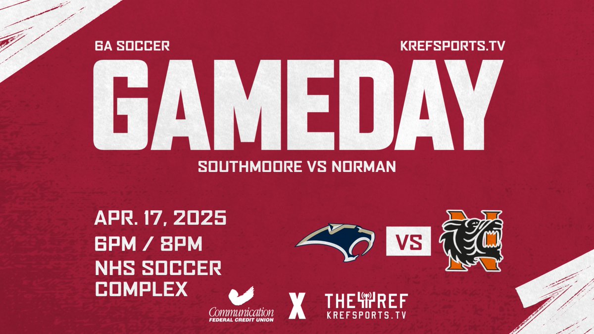 KREFsportsTV's tweet photo. ⚽️ Southmoore vs. Norman
📍 Norman Soccer Complex
⏰ 6 PM / 8 PM
📺 https://t.co/b70EoK5PxR https://t.co/SlY6fHQNDX
