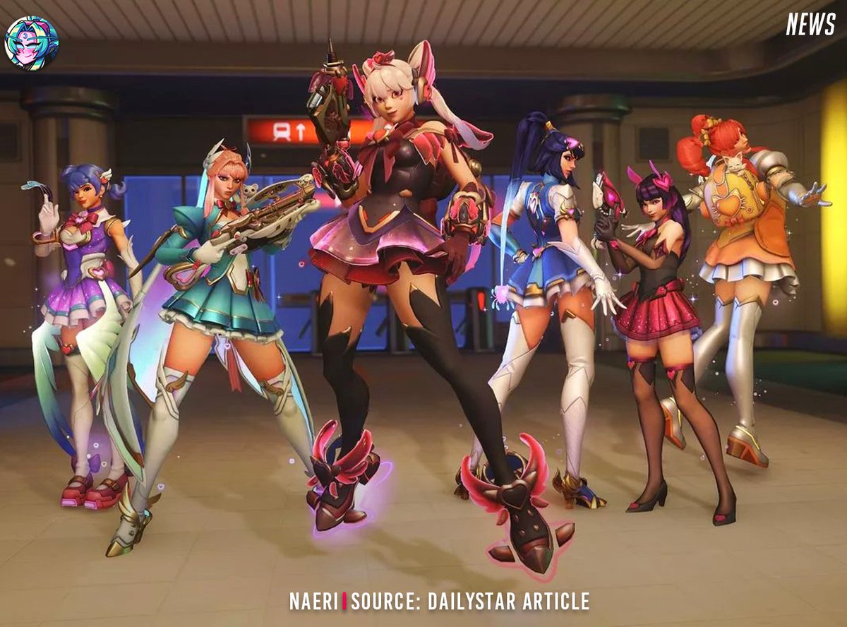 OverwatchNaeri's tweet photo. Overwatch 2 Season 16 New Dokiwatch All Skins in-Game Look 🌟

#Overwatch2 Season 16 starts on April 22! https://t.co/coXMP84u0U