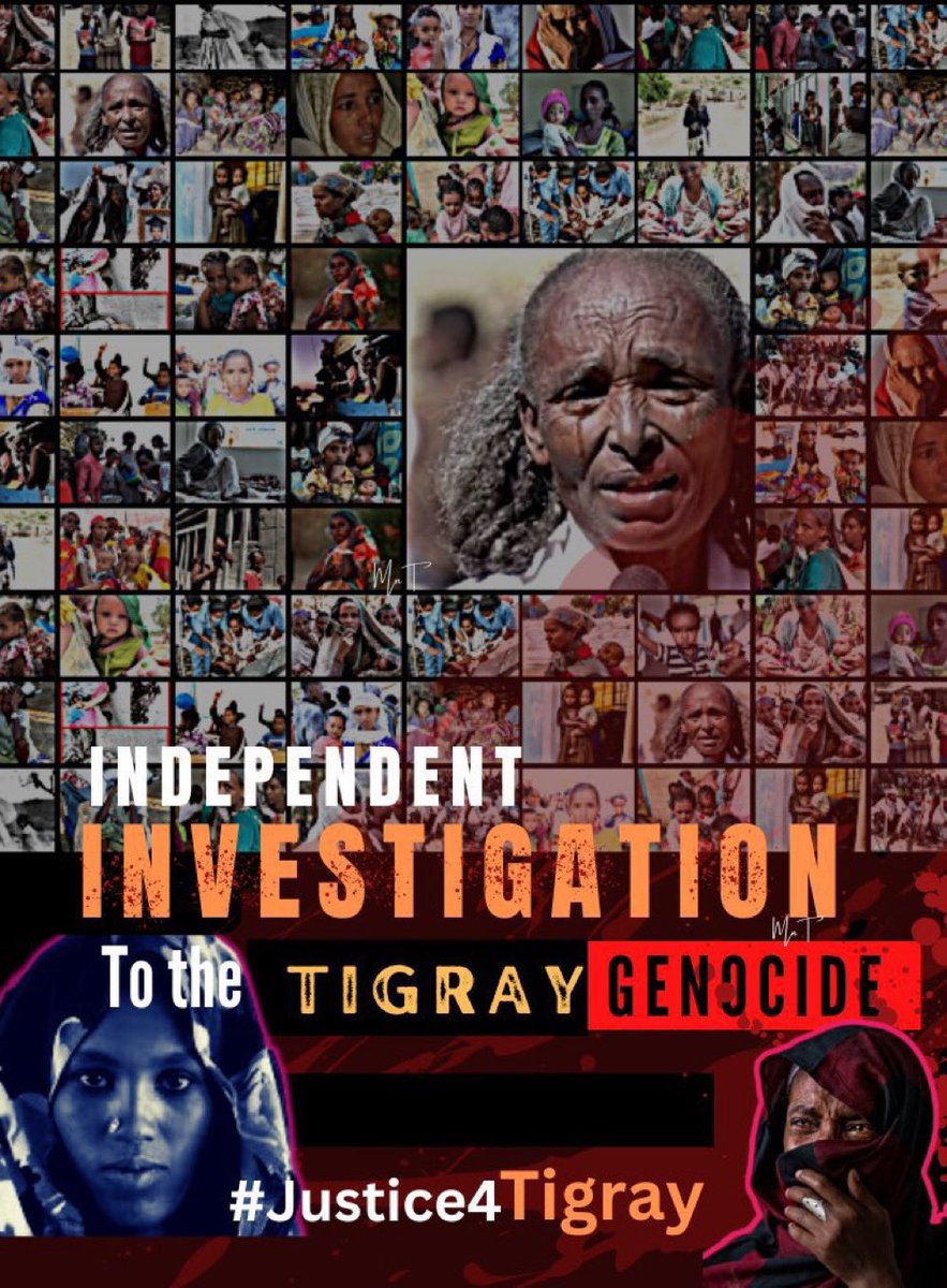 asfaw_eskd89387's tweet image. 7
Dear 
@UN @UNGeneva @eu_eeas @UNOSAPG @StateDept @hrw @UNOCHA  @IntlCrimCourt @amnesty @eu_echo 
We demand accountability &amp;amp; a comprehensive investigation into the war crimes against humanity that Eritrean forces allegedly perpetrated during the #TigrayGenocide.
#Justice4Tigray