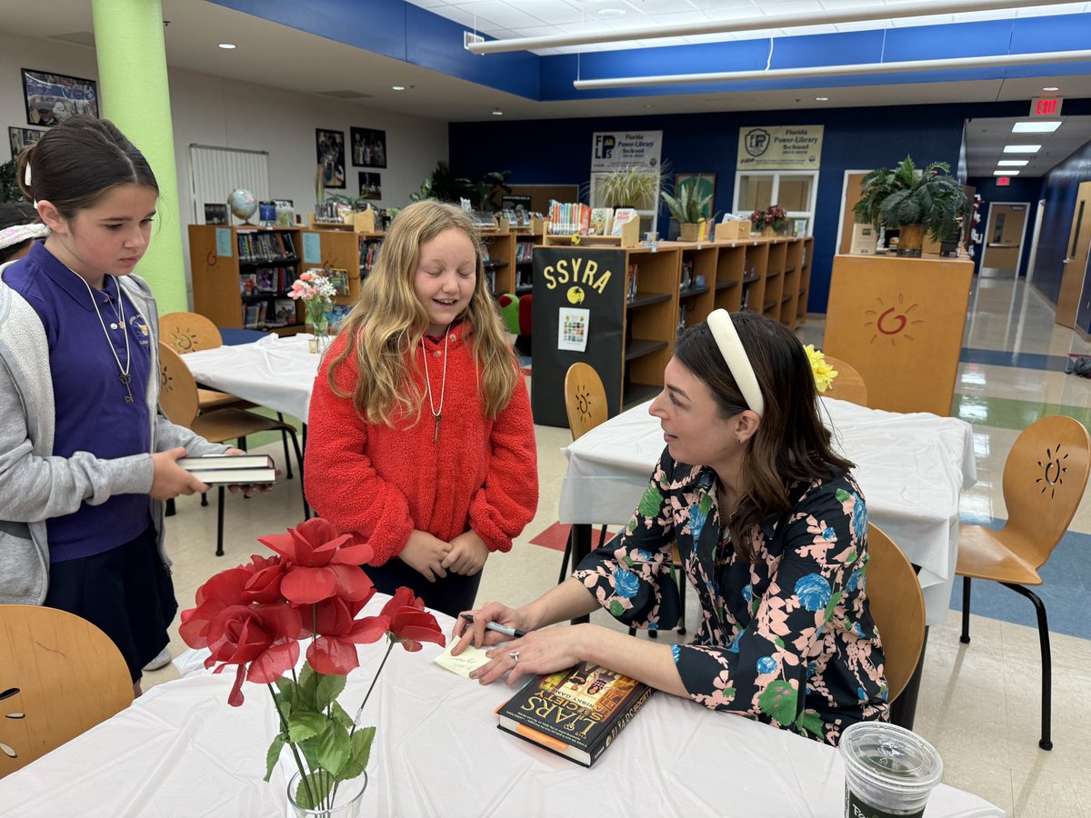 ToniLipscher's tweet image. #BestDayEver with an @AlysonGerber Author Visit & #LiarsSociety Book Club private breakfast! Alyson is one of the best authors we’ve ever had @MarshPointeEl ! She really connected with our Ss @pbcsd @Ed_Tierney1 @mariabishop4 @MPEPrincipal @emapbc @MarshPointePTO @LibraryCurrent