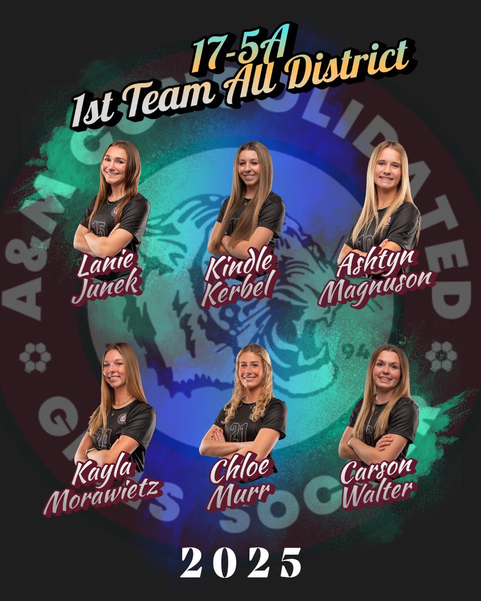 A&M Consol Lady Tigers (@amcconsolsoccer) on Twitter photo Today we release our next round of District and State Awards.
Congratulations to all our Tigers who were chosen for
District 17-5A 1st Team All District!
Lanie Junek <a href="/laniejunek/">Lanie Junek</a>
Kindle Kerbel <a href="/KindleKerbel/">Kindle Kerbel</a>
Ashtyn Magnuson <a href="/ashtyn_magnuson/">Ashtyn Magnuson 2026</a>
Kayla Morawietz <a href="/MorawietzKayla/">Kayla Morawietz</a> Today we release our next round of District and State Awards.
Congratulations to all our Tigers who were chosen for
District 17-5A 1st Team All District!
Lanie Junek <a href="/laniejunek/">Lanie Junek</a>
Kindle Kerbel <a href="/KindleKerbel/">Kindle Kerbel</a>
Ashtyn Magnuson <a href="/ashtyn_magnuson/">Ashtyn Magnuson 2026</a>
Kayla Morawietz <a href="/MorawietzKayla/">Kayla Morawietz</a>