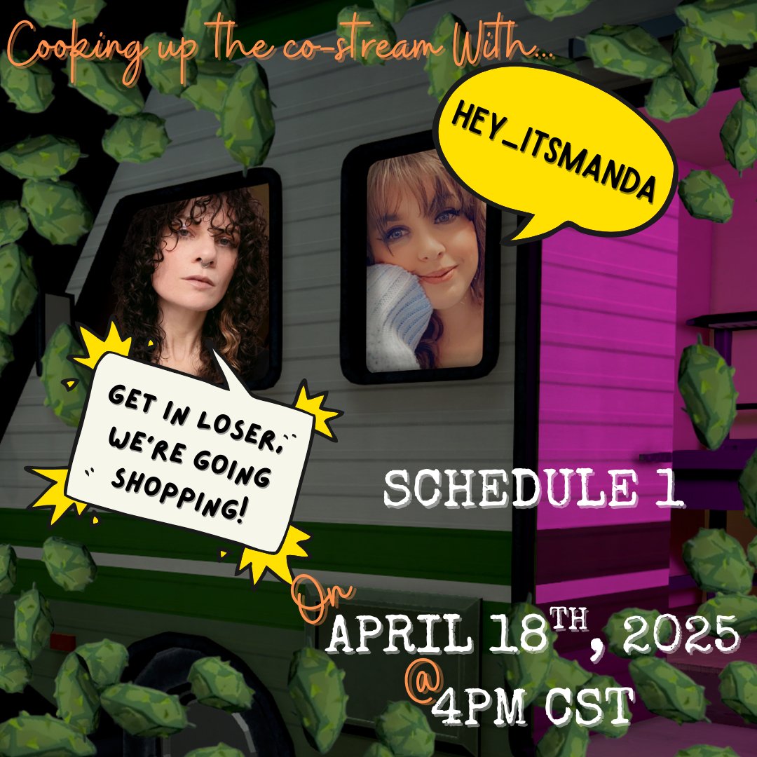 YOU GUISE, come hangout tomorrow at 4pm CST with <a href="/Hey_ItsManda/">Manda</a> and I while we play a fresh game of Schedule 1. Twitch integration ON, assist or sabotage us while we build our E M P I R E! twitch.tv/dustylufa &amp; twitch.tv/Hey_ItsManda Hope to see you there for this chaos! ♥