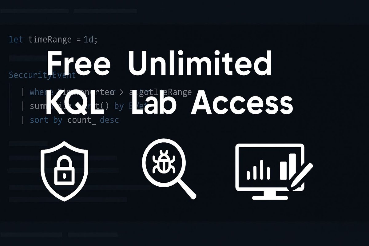 Cyb3rMonk's tweet image. 🎁 NEW UPDATE:

I&apos;ve added a small challenge to my FREE &quot;Hands-On Introduction to KQL for Security Analysis&quot; course. 

More will be coming soon!

Link below 👇
#KQL #Kusto #MicrosoftDefender #MicrosoftSentinel