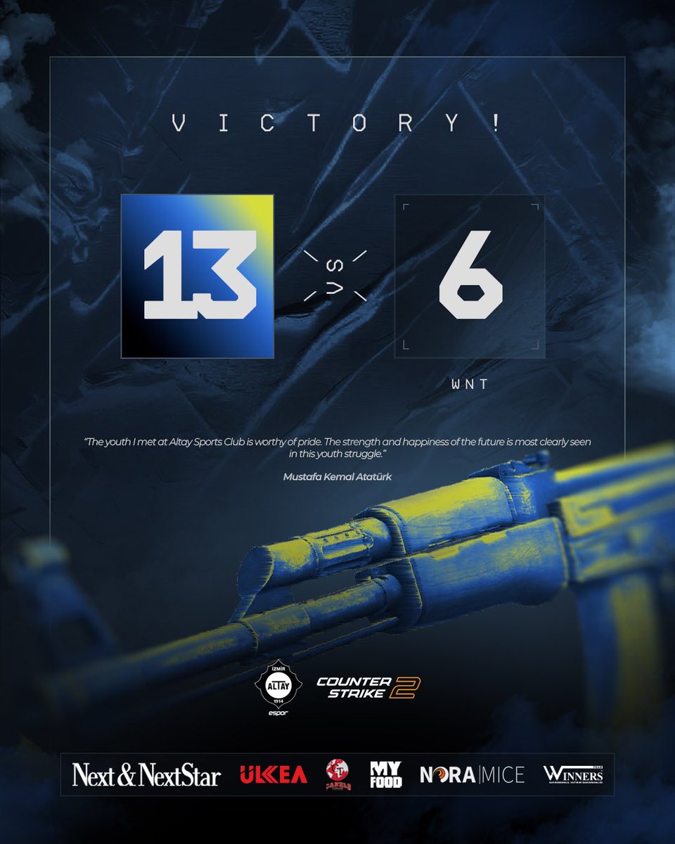 Alıştığımız Altay CS2! 😎

ESEA Intermediate S53 dördüncü maçında WNT karşısında 13-6 galip ayrılıyoruz. 

Biz Büyük ALTAY’ız! 🖤🤍