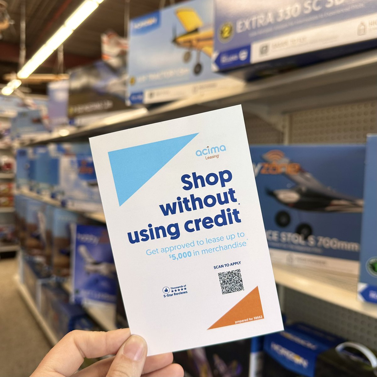 Take home your new RC for just $10! 
Here’s how: 
1.  Apply online
2. Stop by in store to select your items 
3. Pay $10 initial payment
4. Take your purchase with you same day! 
⭐️Apply for Acima leasing here ⭐️
acima.us/QVNPVoaV7V62w6…