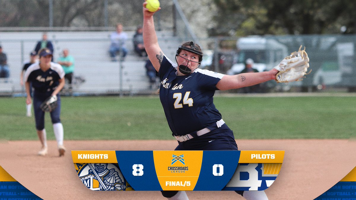 🚨COMBINED NO-HITTER🚨

With the 8-0 win in game one against Bethel, Liv Stunkel and Katie Lackman earned a combined no-hitter for <a href="/MarianKnightsSB/">Marian Softball</a>