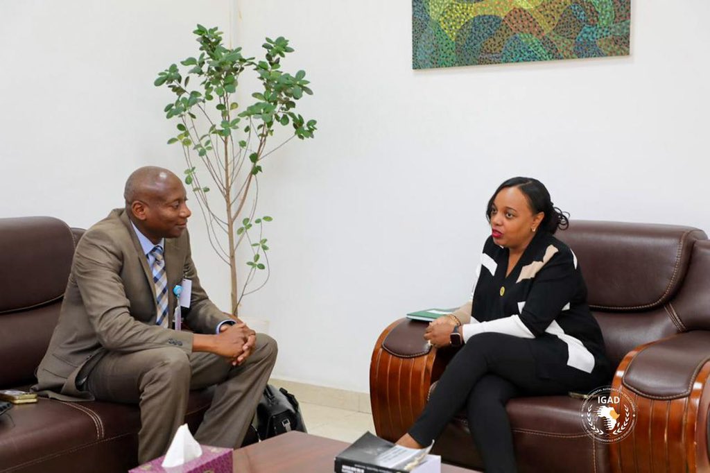 NejatIssa's tweet image. Today, I engaged in a productive discussion with the Director of @odaunrec, Mr. Anselme Yabouri, on #SALW &amp;amp; its connection to various #transnational #security #threats impacting the #IGAD region. We assessed potential avenues for collaboration to address the regional challenges.